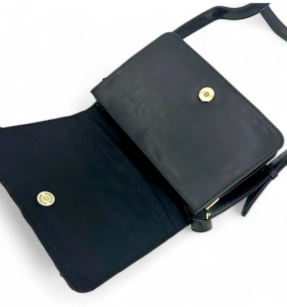 Charcoal Quilt Shoulder Bag
