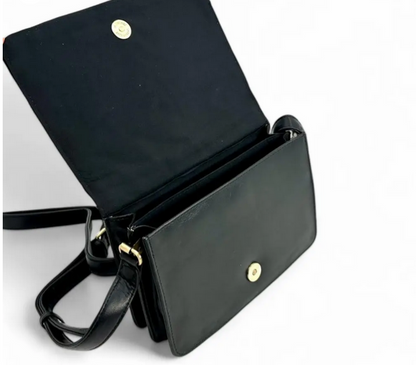 Charcoal Quilt Shoulder Bag