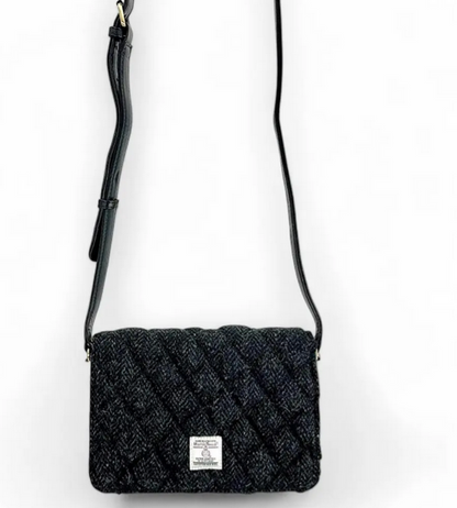 Charcoal Quilt Shoulder Bag