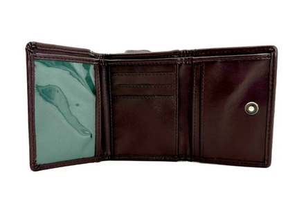 Country Green Trifold Purse