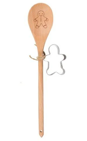 Gingerbread Man Wooden Spoon