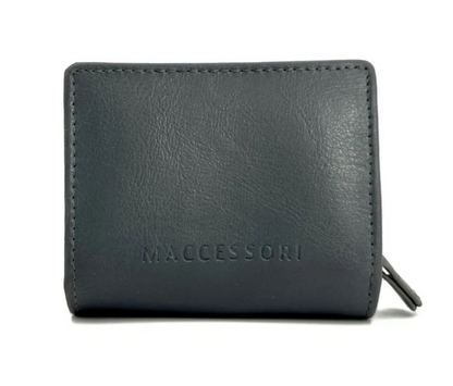 Turquoise Herringbone Trifold Purse