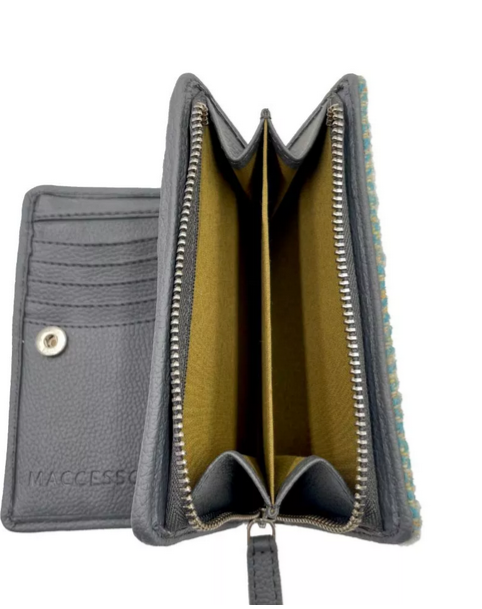 Turquoise Medium Zip Purse