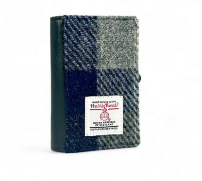 Blue Check BIFOLD Pop Up Card Wallet
