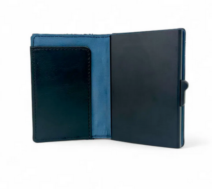 Blue Check BIFOLD Pop Up Card Wallet