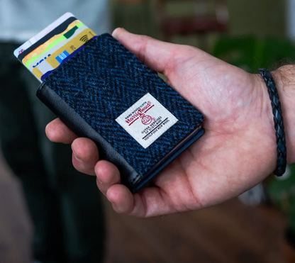 Blue BIFOLD Pop Up Card Wallet