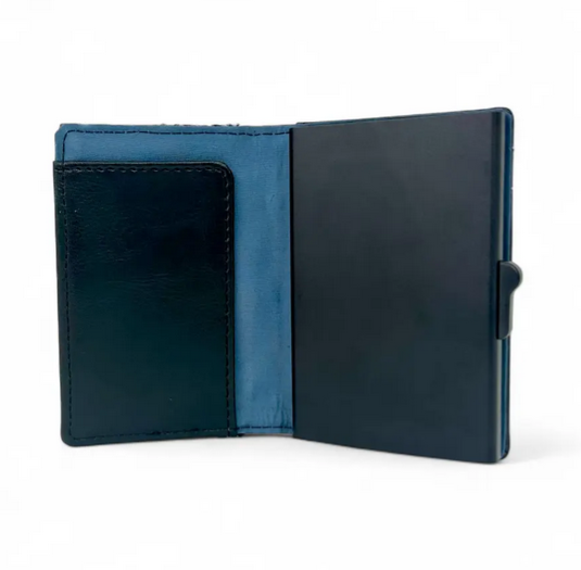 Blue BIFOLD Pop Up Card Wallet