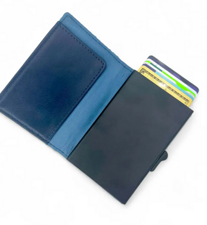 Sky Blue BIFOLD Pop Up Card Wallet