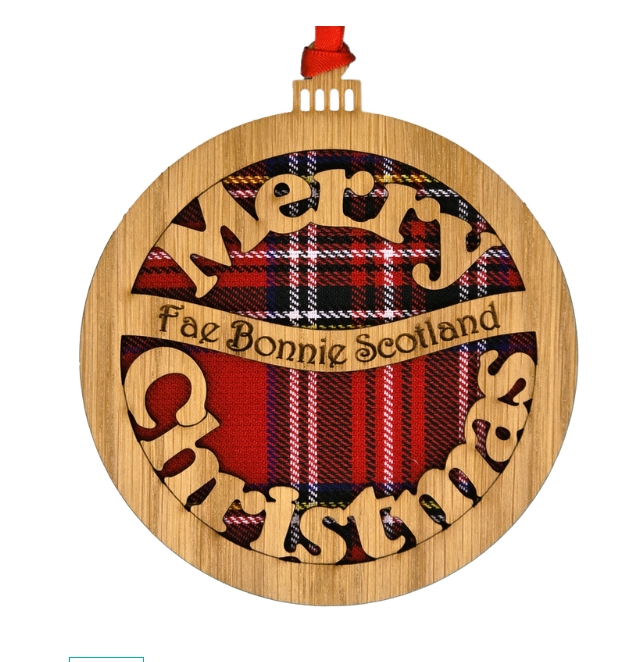 Merry Christmas Fae Bonnie Scotland Bauble