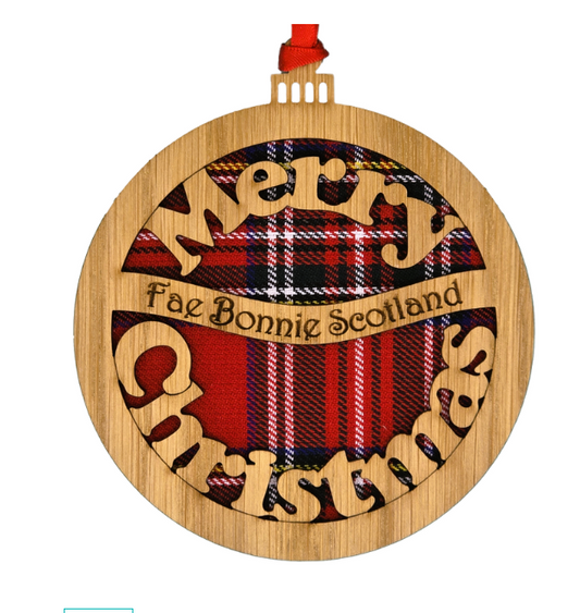 Merry Christmas Fae Bonnie Scotland Bauble
