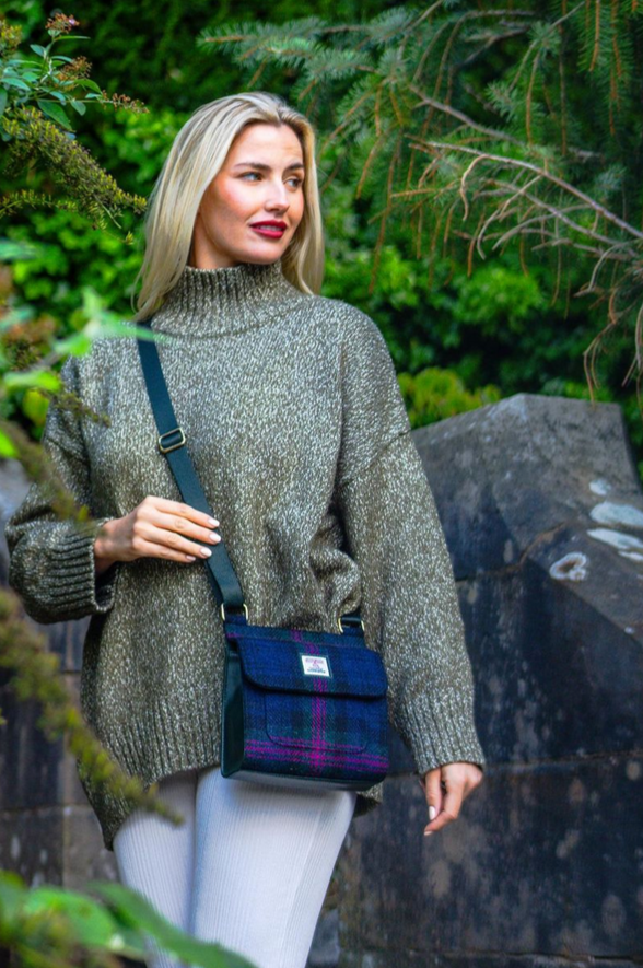 Baird Check Medium Satchel Bag