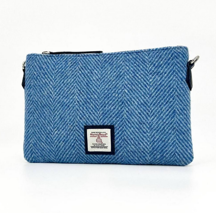 Sky Blue Zip Purse Bag