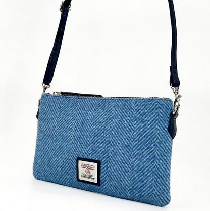 Sky Blue Zip Purse Bag