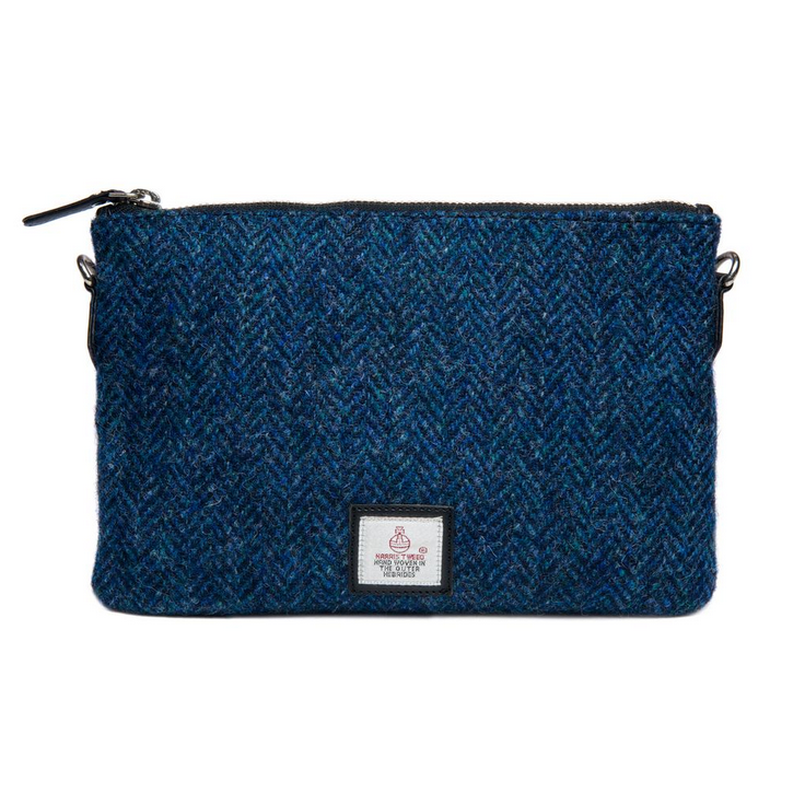 Blue Zip Purse Bag