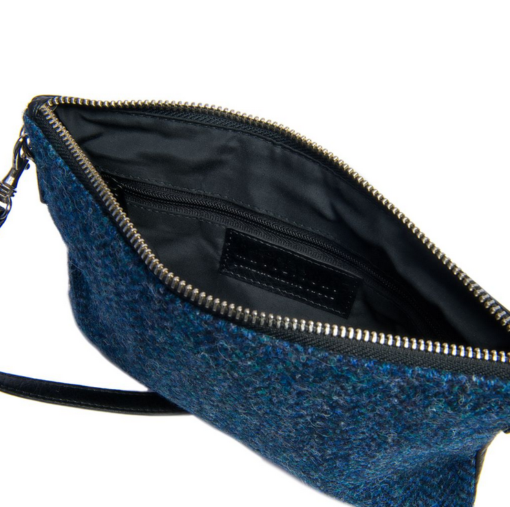Blue Zip Purse Bag