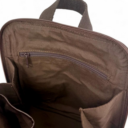 Blue Brown Check Mini Backpack