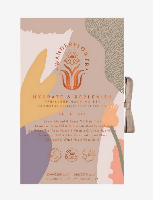 Wanderflower Hydrate & Replenish Sheet Mask Set Of Six
