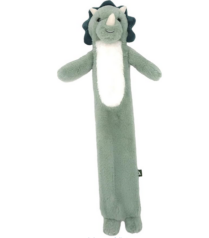 1 Litre Kids Dino Faux Fur Long Hot Water Bottle
