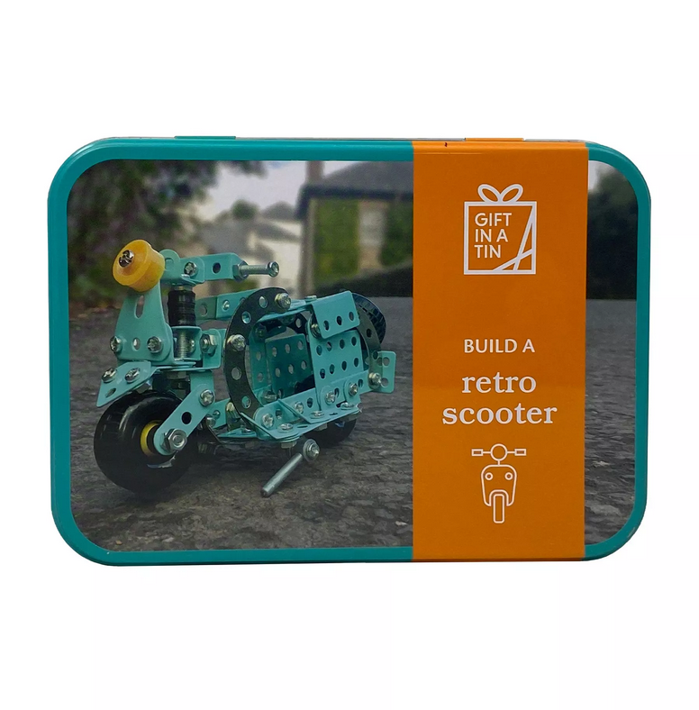 Retro Scooter Gift In Tin