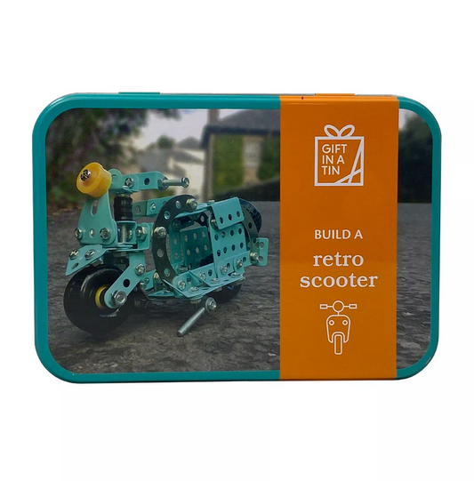 Retro Scooter Gift In Tin