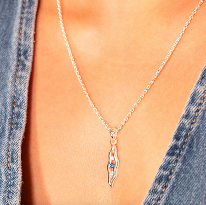 Origins Wavy Blue Topaz Necklace