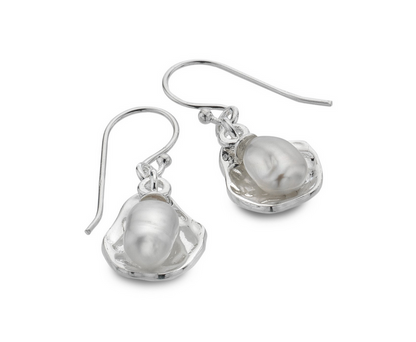 Water Effect Pearl Earrings