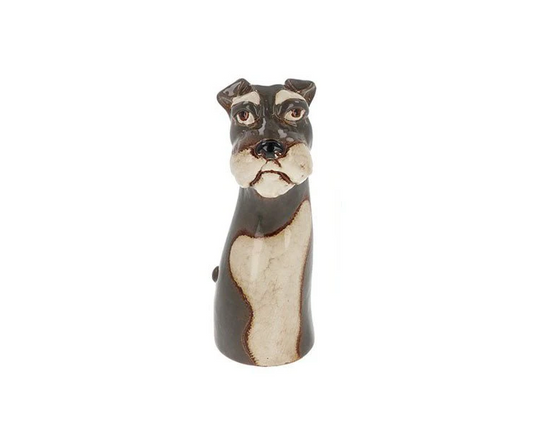 Schnauzer Dog Vase
