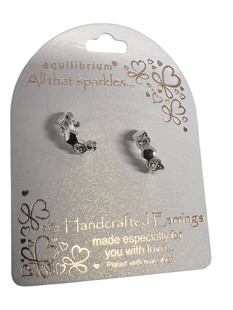 Textured Heart Stud Earrings