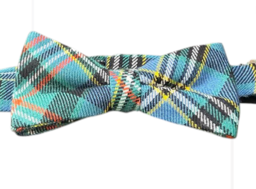 Luxury Tartan Pre-tied Bow Tie - Scott Green Hunting