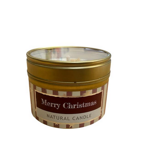 Botanical Candle Merry Christmas