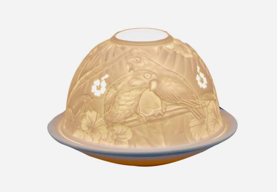 Small Dome Tealight Holder - Love Birds