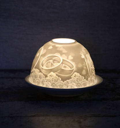 Small Dome Tealight Holder - Mr & Mrs