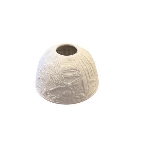 Small Dome Tealight Holder - Dragonfly