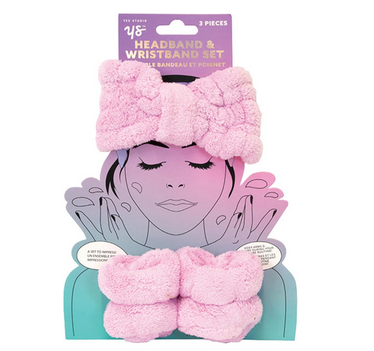 3 Piece Headband And Wristband Set