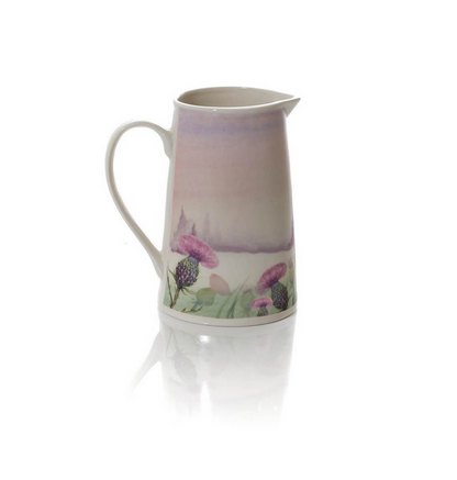 Highland Cow With Thistle Jug