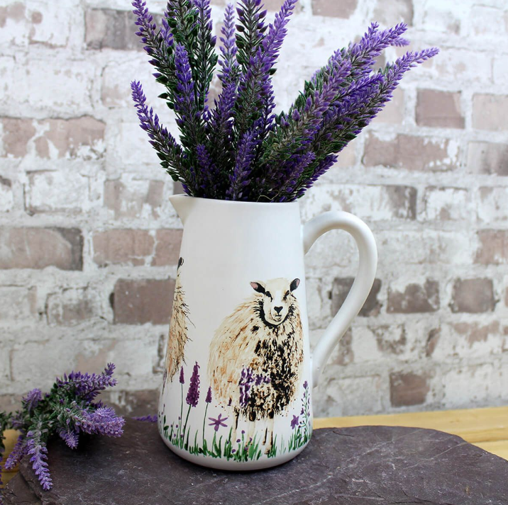 Hairy Sheep With Lavender Jug