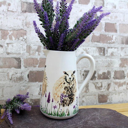 Hairy Sheep With Lavender Jug