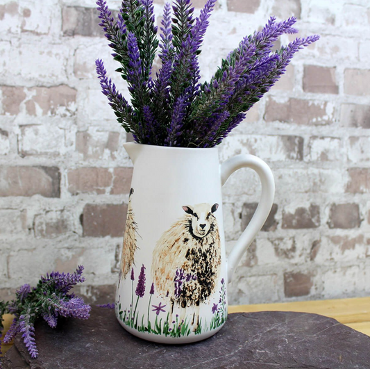 Hairy Sheep With Lavender Jug