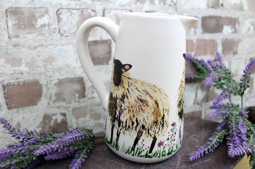 Hairy Sheep With Lavender Jug