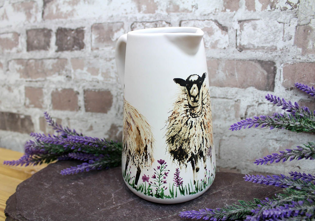 Hairy Sheep With Lavender Jug