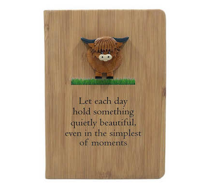 3D Highland Cow Notebook
