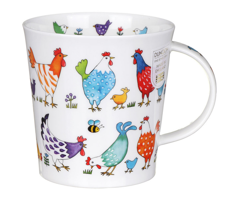 Dunoon Cairngorm Bright Chickens Mug