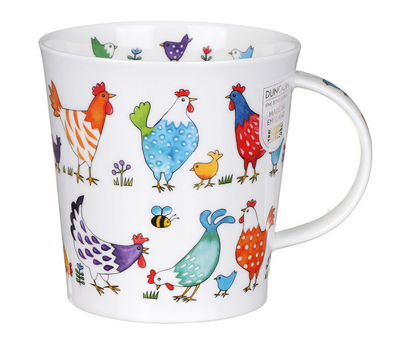 Dunoon Cairngorm Bright Chickens Mug