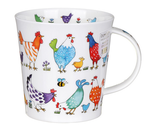 Dunoon Cairngorm Bright Chickens Mug