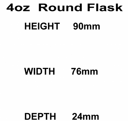 Pewter Plain Round Hip Flask