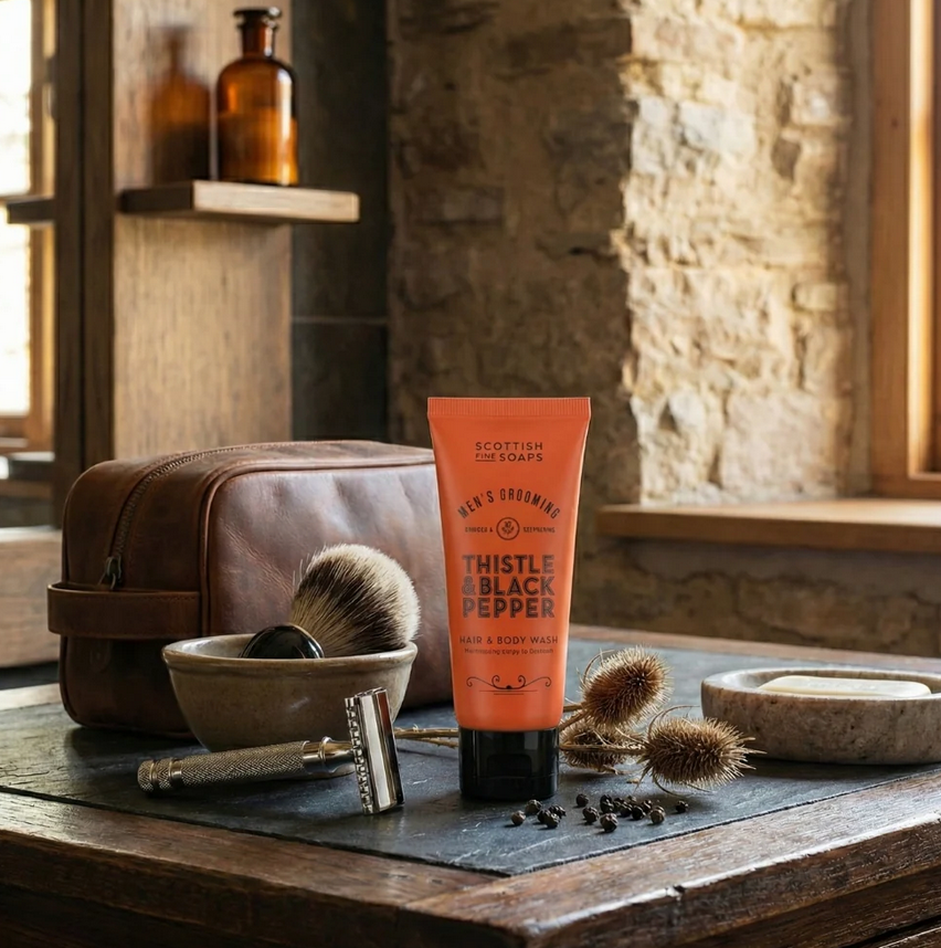 Thistle And Black Pepper Gents Hair & Body Wash 200ml