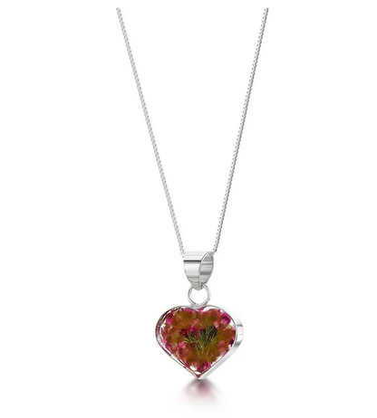 Heather Heart Sterling Silver Pendant