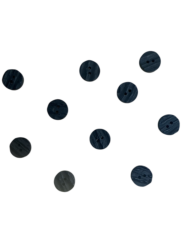 Black Imitation Stag Antler Jacket Buttons 15mm