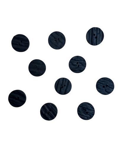 Black Imitation Stag Antler Jacket Buttons 18mm