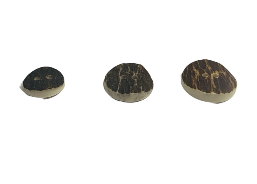 Natural Real Stag Antler Jacket Buttons 18mm